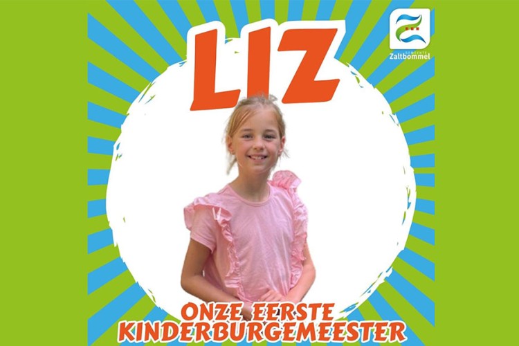 Liz eerste kinderburgemeester van Zaltbommel