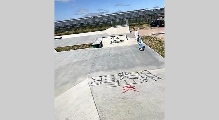 Vandalen bekladden skatepark, kosten 700 euro