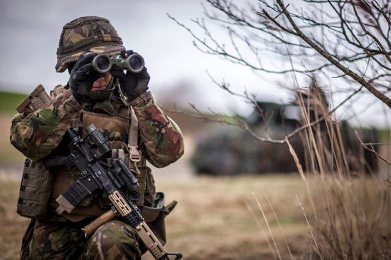 Landmacht oefent in de Bommelerwaard