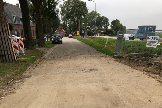 Krangstraat nog even dicht voor asfalteren