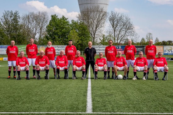 Walking Footballers op tv bij Omroep Gelderland