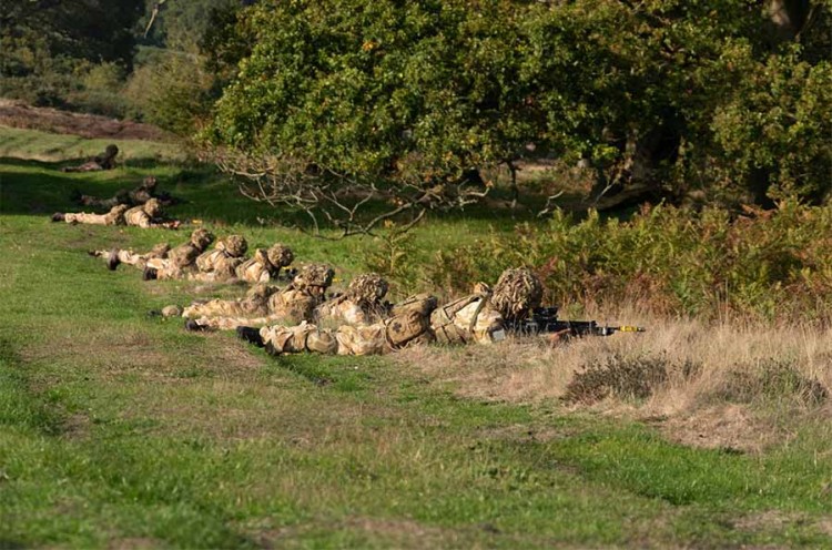 Militairen oefenen in de regio