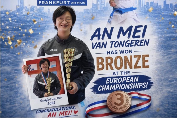 An Mei van Tongeren derde op EK para karate in Frankfurt
