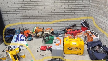 Aangetroffen: grote hoeveelheid gereedschap